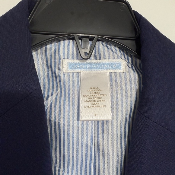Janie and Jack classic boy’s blazer size 6 - Picture 3 of 4